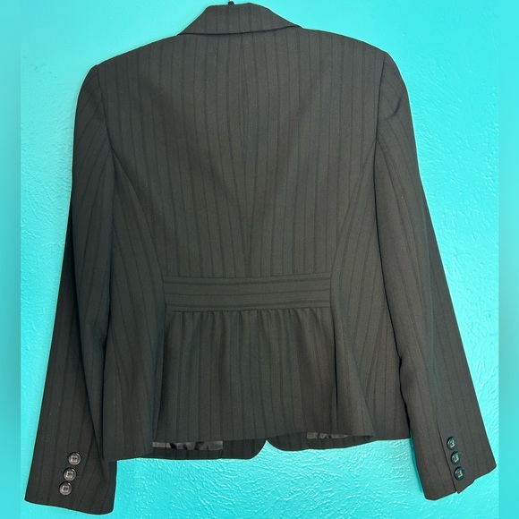 EUC Black Pinstripe Nine West Suit Jacket - Picture 4 of 5